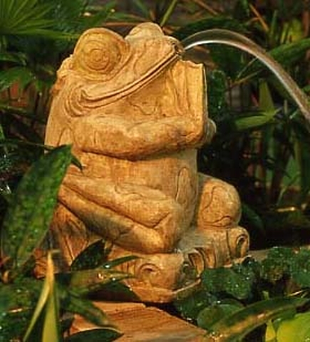 Model Polystone Frog 300mm Water Feature Pond Model Polystone Frog 300mm Water Feature Pond